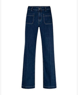 Red Button Womens Jeans Colette Front Pocket Patch Mid Stone