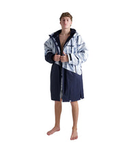 Dryrobe Adults Advance Long Sleeve Contrast Changing Robe Batik/Blue