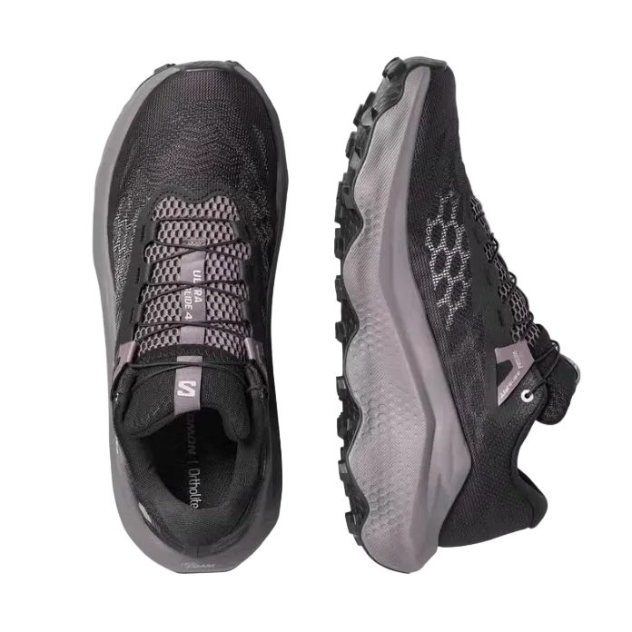 Salomon Mens Trainer Ultra Glide 4 Black/Dark Gull Gray/Silver Cloud