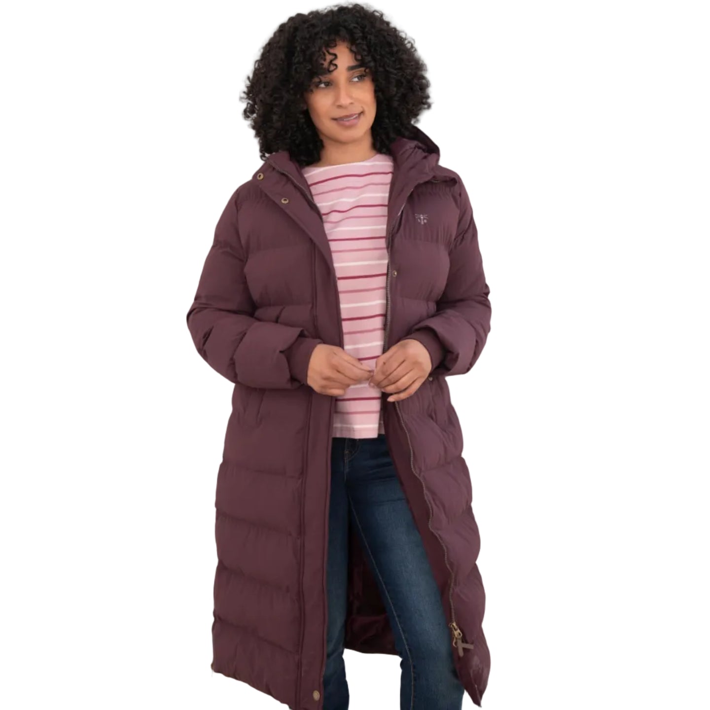 Lighthouse Womens Long Coat Savannah Damson