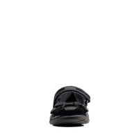 Clarks Girls School Shoe Scala Tap K Black Patent - Donaghys