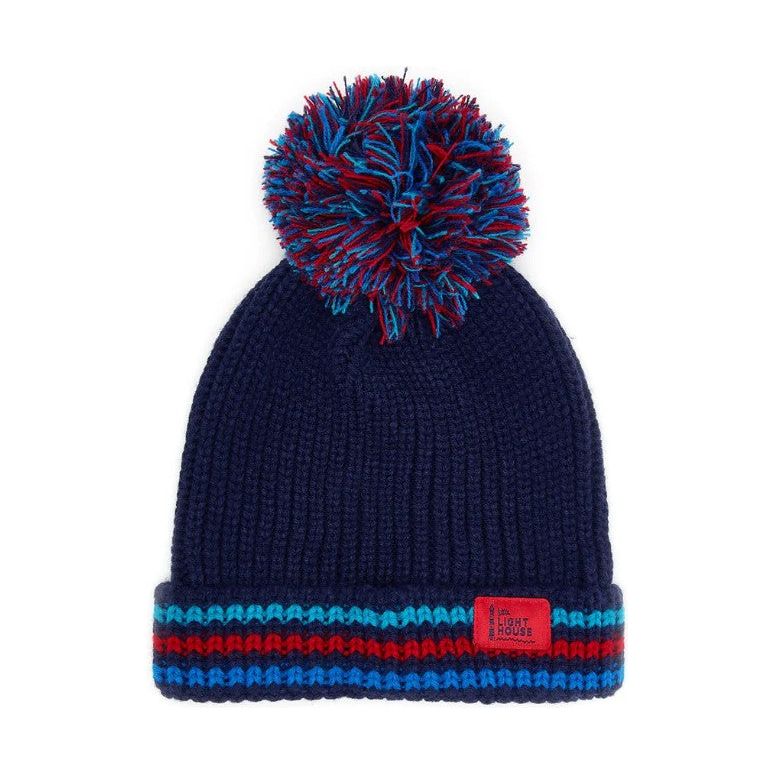 Lighthouse Boys Bobbie Hat Navy/Red/Blue Stripes