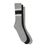 Tommy Hilfiger men's grey socks, three-pack gift set