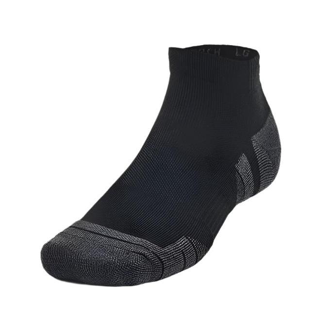 Under Armour Unisex Performance Tech 3-Pack Low Cut Socks Black/Black/Jet Grey
