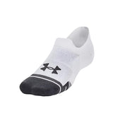 Under Armour Adults Socks 3-Pack Performance Tech Ultra Low Tab White/Jet Grey