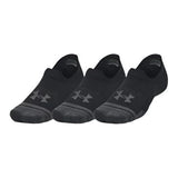 Under Armour Unisex Socks Performance Tech 3-Pack Ultra Low Tab Black/Jet Grey