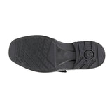 Roamers men's black leather lace-up shoe