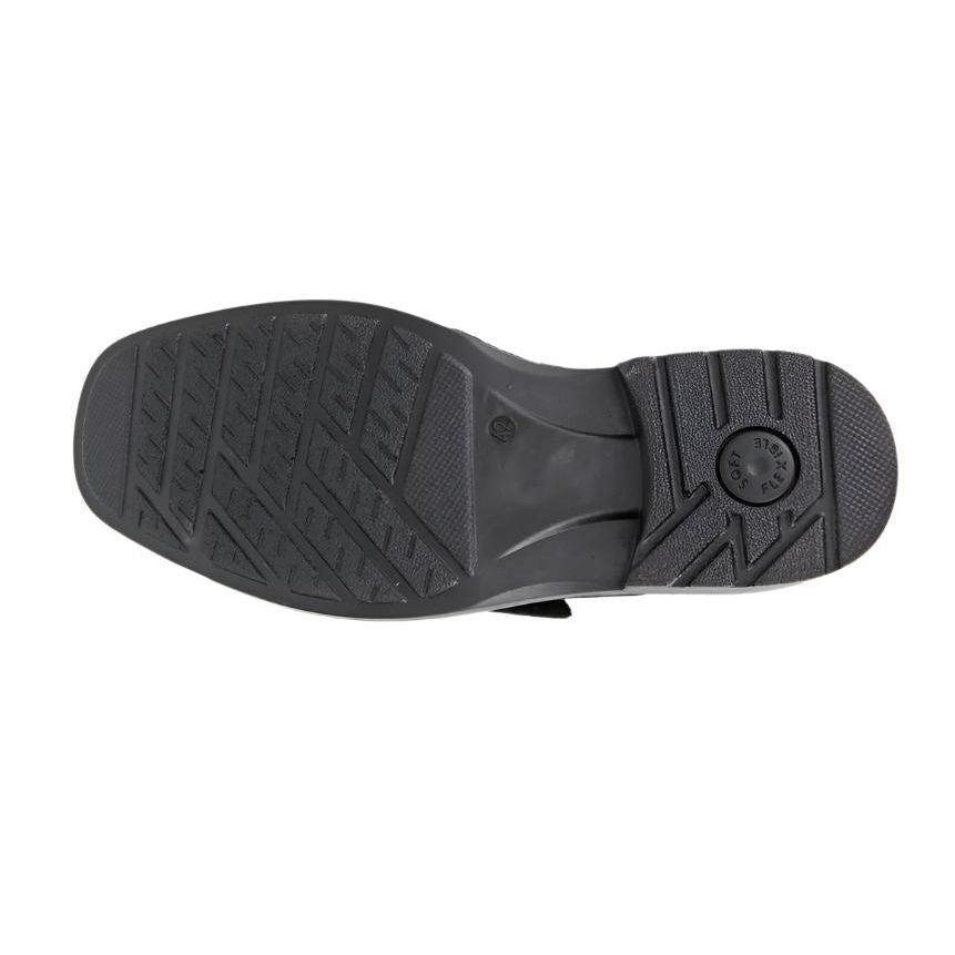 Roamers men's black leather lace-up shoe
