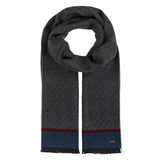 Bugatti Mens Scarf 630314 Charcoal