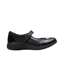 Clarks Girls Shoe Relda Spark K Black Leather