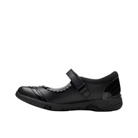 Clarks Girls Shoe Relda Spark K Black Leather