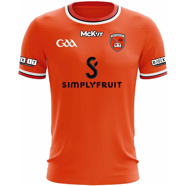 McKeever Adults Armagh Home Jersey 24/25 Player Fit Orange Donaghys