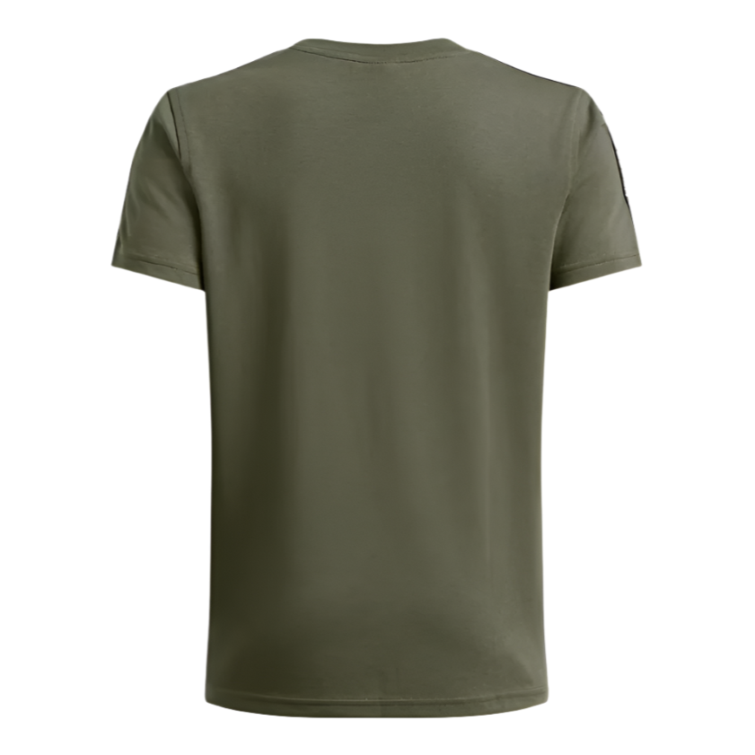 Under Armour Boys T-Shirt Icon Taped SS Marine OD Green/White