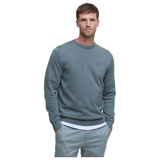 Barbour Mens Sweater Pima Cotton Crew Neck Vintage Teal