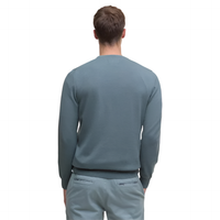 Barbour Mens Sweater Pima Cotton Crew Neck Vintage Teal