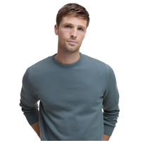 Barbour Mens Sweater Pima Cotton Crew Neck Vintage Teal