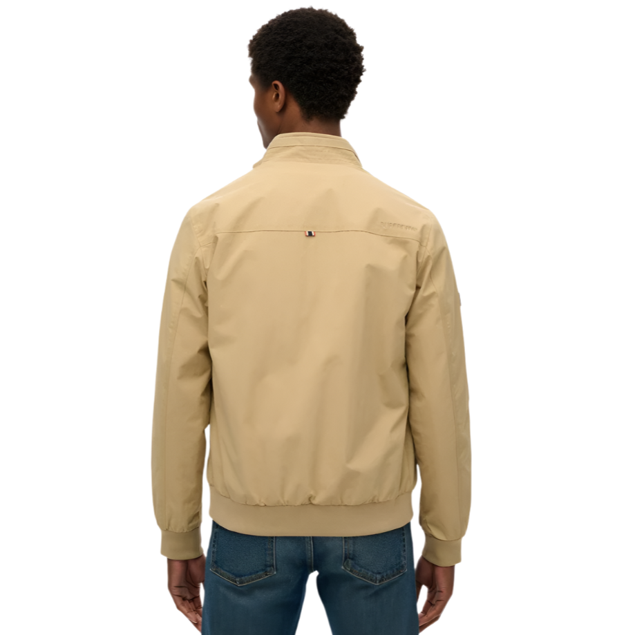 Superdry Mens Jacket Nylon Harrington Canyon Beige