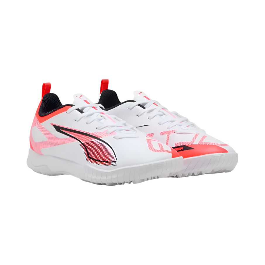 Puma Junior Astro Turf Ultra Play TT White/Black/Glowing Red