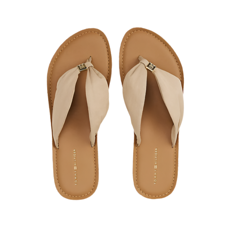 Tommy Hilfiger Womens Sandal Elevated Beach Horseradish