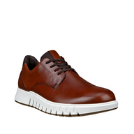 Ecco men's mocha leather lace-up shoe