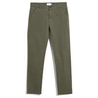 Farah Mens Chino Elm STR Twill Olive Green