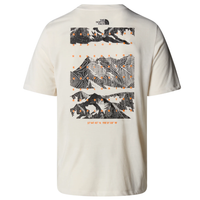 The North Face Mens T-Shirt Foundation Mountains White Dune