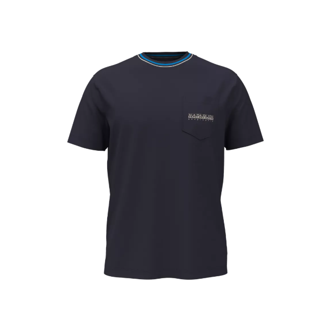 Napapijri Mens T-Shirt S-Murlo Blu Marine