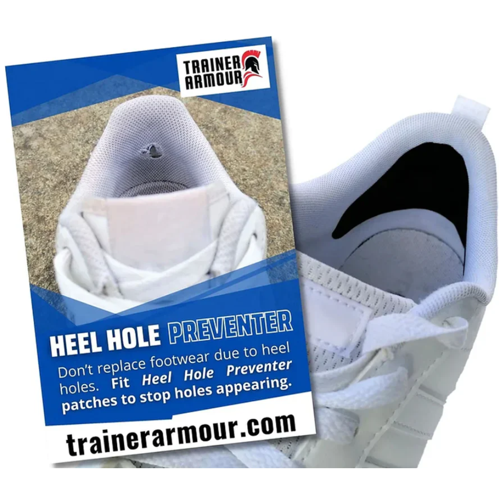Trainer Armour white heel hole preventer patches