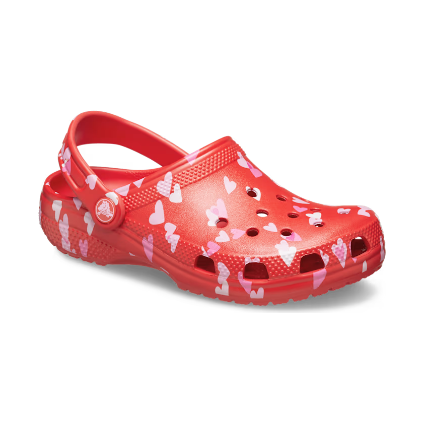 Crocs Girls Sandal Classic Valentine’s Day Clog K Cherry Red