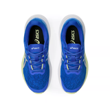 Asics boys' white and blue mesh trainer
