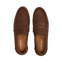 Tommy Hilfiger Mens Shoe Nubuck P Loafer Legacy Brown