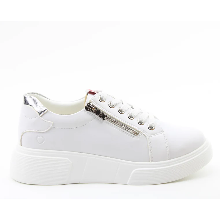 Heavenly Feet Womens Trainer Shelby White