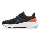 Asics kids' black lace-up trainer
