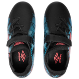 Umbro Kids Football Boot Formation III IRL FG VE Black/Coral Paradise/Light Blue