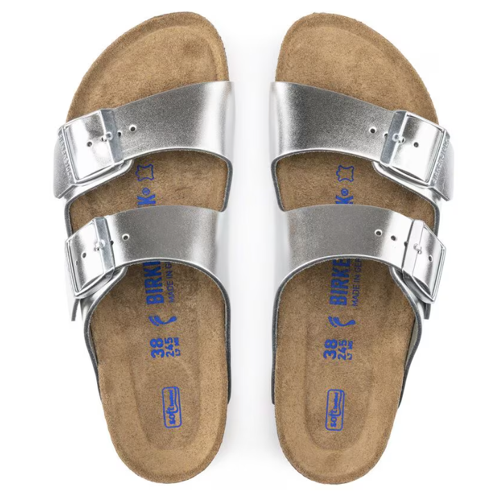 Birkenstock Womens Sandal Arizona Silver