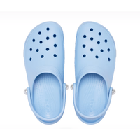 Crocs Womens Sandal Classic Platform Pearl Clog Blue Calcite