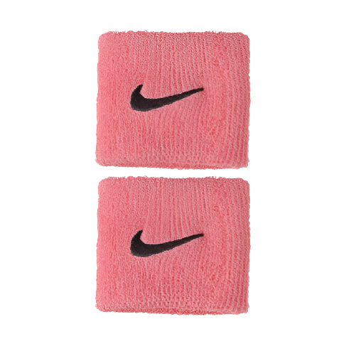 Nike Unisex Wristbands Swoosh Pink Gaze/Oil Grey