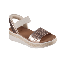 Skechers Womens Sandals Bobs Sun Ray Step Aside Rose Gold