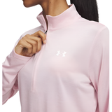 Under Armour Womens ½ Zip Tech Twist Prime Pink/White