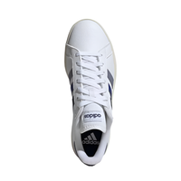 Adidas Mens Trainer Grand Court Base 2.0 Cloud White/Dark Blue/Semi Lucid Blue