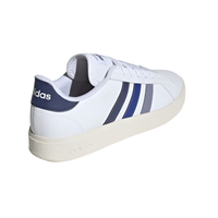 Adidas Mens Trainer Grand Court Base 2.0 Cloud White/Dark Blue/Semi Lucid Blue