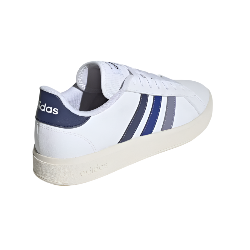 Adidas Mens Trainer Grand Court Base 2.0 Cloud White/Dark Blue/Semi Lucid Blue