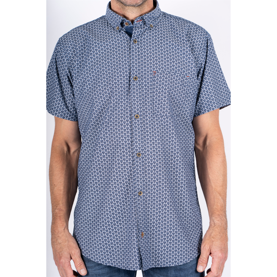 Pre End Mens Shirt Julius S/S Star Blue