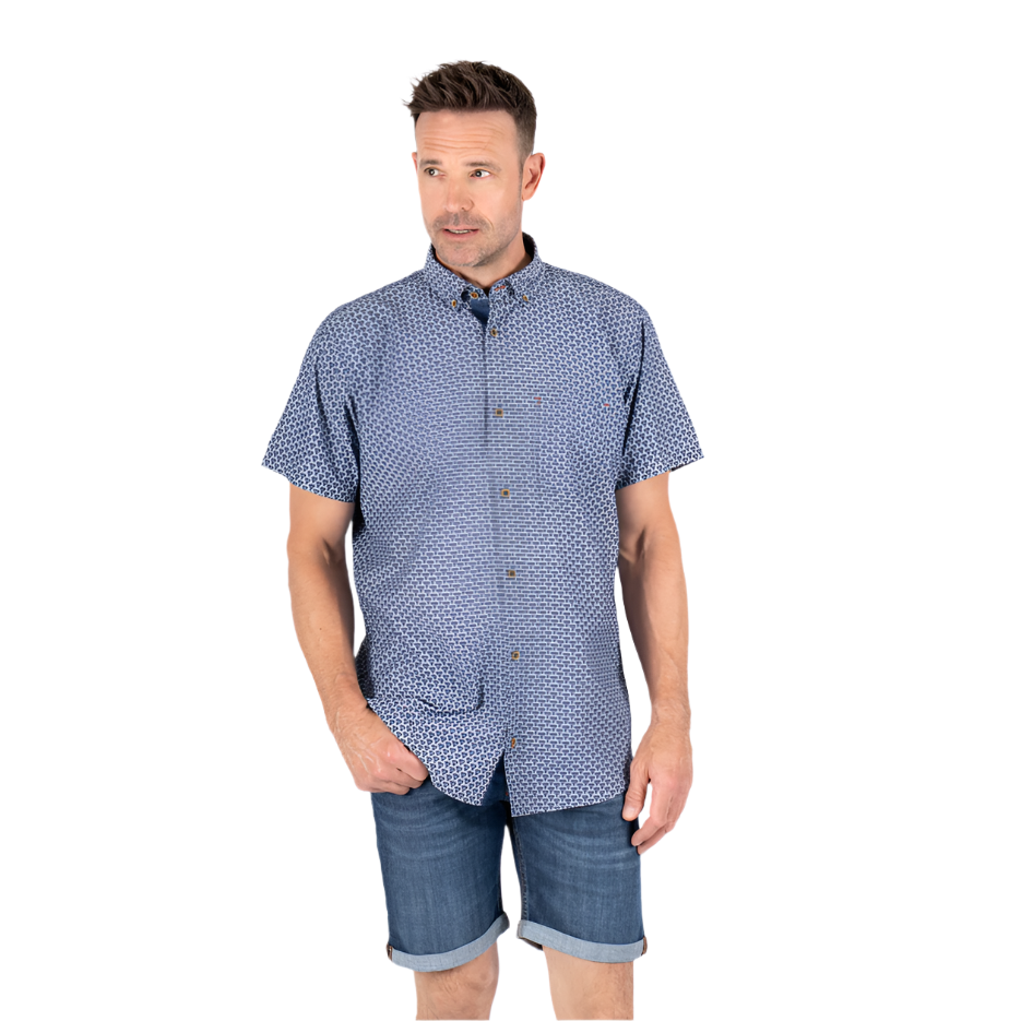 Pre End Mens Shirt Julius S/S Star Blue