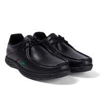 Kickers Mens Shoes Reasan Lace Leather Black
