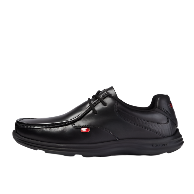 Kickers Mens Shoes Reasan Lace Leather Black