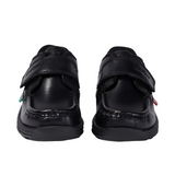 Kickers Infant Boys Shoe Reasan Strap Leather Black