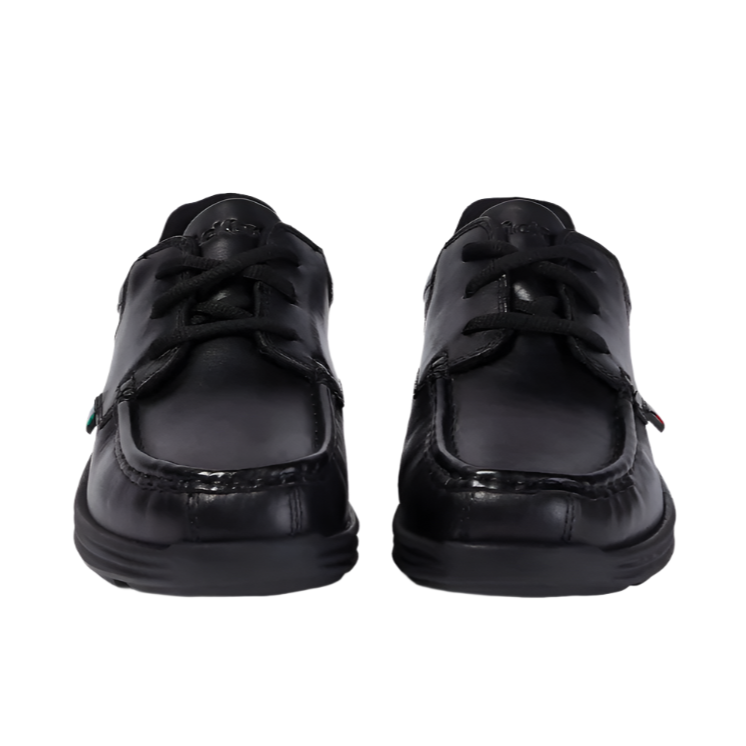 Kickers Youth Shoes Reasan Lace Leather Black