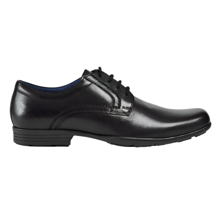 Pod men's black leather lace-up shoe