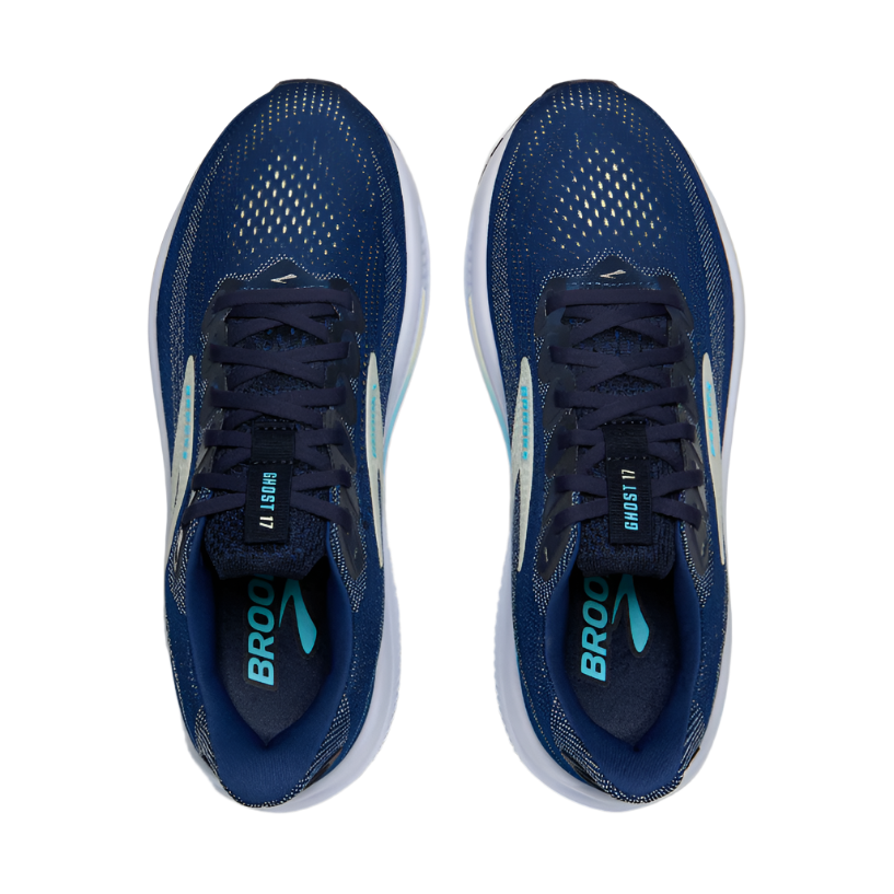 Brooks Womens Trainer Ghost 17 Navy/Green/Turquoise